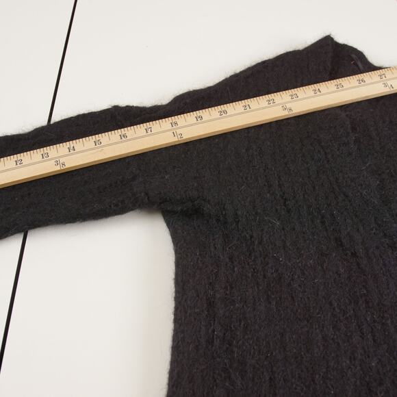 Free People Black Alpaca Open Front Cardigan Womens Sz XS - Picture 6 of 11